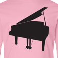 thumbnail image 4 of Inktastic Piano Silhouette Long Sleeve Youth T-Shirt, 4 of 5