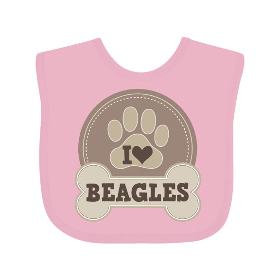 Inktastic Beagle Dog Lover Boys or Girls Baby Bib