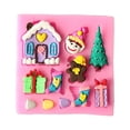 thumbnail image 3 of TIMIFIS Baking Tool Christmas Tree Santa Claus Sled Stick Chocolate Cake Moulds Kitchen Gadgets, 3 of 6