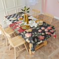 thumbnail image 2 of Pioneer Flower Floral Print Pattern Rectangle Tablecloth 60"x120",Waterproof Polyester Rectangle Table Cloth, Wipeable Spillproof Polyester Tablecloth for Dining, Camping, Indoor and Outdoor, 2 of 6