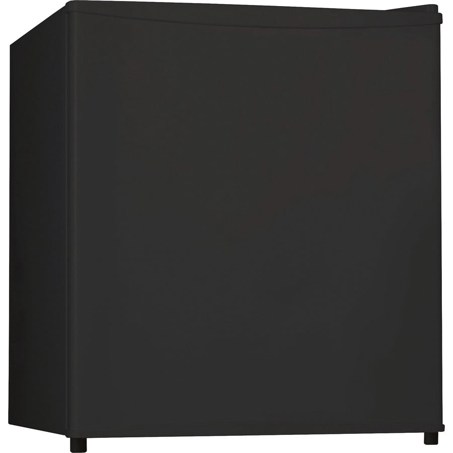 Lorell Compact Refrigerator - 1.60 Ft³ - Manual Defrost - Reversible - 1.60 Ft³ Net Refrigerator Capacity - Black - Steel, Fiberglass, Plastic