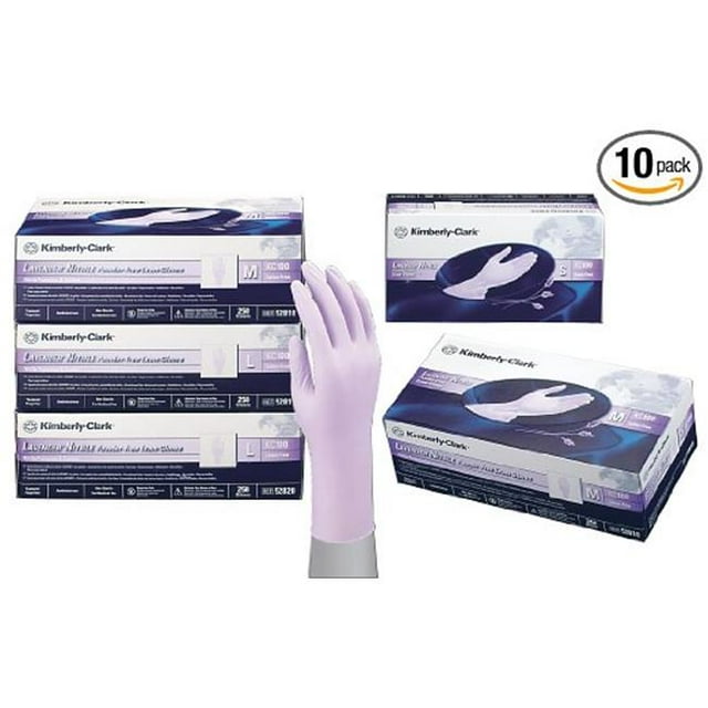 KimberlyClark KCC52818 Lavender Nitrile Exam Glove Medium, Lavendar