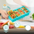 thumbnail image 3 of Silicone Freezer Molds for Soup with Lid – 1-Cup Soup Container Style Ice Cube Trays for Freezer, Meal Prep & Food Storage, Freeze 250mL/125mL Portions – 2 Pack, 3 of 6