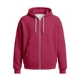 thumbnail image 4 of Knit Solid Zip Hoodie For Everyday Comfort And Casual Style, 4 of 4