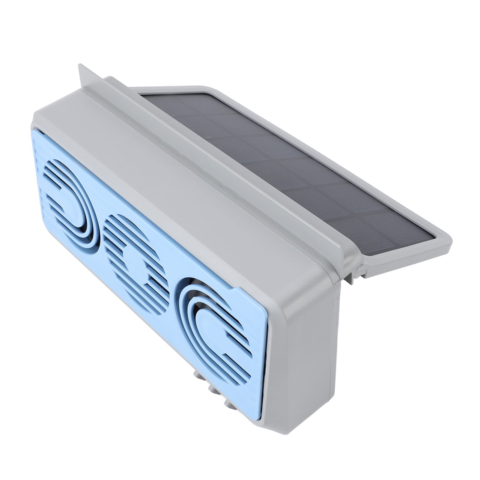 NFTIGB Car Solar Exhaust Fan Cooling Fan Quiet Multifunctional Car Window Vent Fan Air Circulation Air Purification Fan Grey 10.24 inches / 26 cm