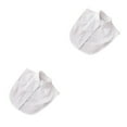 thumbnail image 1 of Minnieouse Mujeres diseño simple cuello falso niñas Formal chifón falso media camisa desmontable solapa ropa decoración soporte blanco Soporte blanco 2piezas, 1 of 6