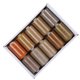 thumbnail image 3 of Juego de 10 rollos de hilos de coser, hilos de Pagoda de colores para el hogar, accesorios hechos a mano 402 (combinación marrón), 3 of 5