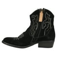 thumbnail image 3 of Dingo Womens Daisy Mae Embroidery Round Toe Zippered Cowboy  Ankle Boots, 3 of 5