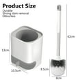 thumbnail image 6 of Fuvuan Toilet Brush and Holder, Nylon Bristles Bathroom Scrubber Cleaner Brush with Holder, 6 of 6