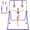 Purple, variant on Gymnastics Bars for Kids with Rings, Junior Kip Training Bars Equipment for Home, Folding Height Adjustable Horizontal Bars