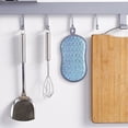 thumbnail image 4 of Scrub Sponge - Double-Sided Microfiber Kitchen Cleaning Sponge - Non-Scratch Scrubber for Dishes Pots and Pans - 1 Pack - Blue, 4 of 5
