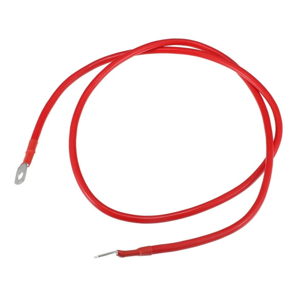 Unique Bargains 6 AWG Battery Cable 121cm 4FT 6 AWG Gauge Car Battery Inverter Cable with 5/16 Inch Lugs Pure Copper Red