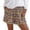 Orange, variant on Women's High Waisted Graphic Print Elastic Waist Shorts Loose Fit with Pockets Beach Vacation Bottoms