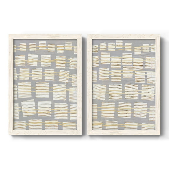 Networks I - Premium Framed Canvas 2 Piece Set - Ready to Hang