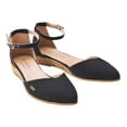 thumbnail image 3 of Montroig Canvas Espadrille Flats - Black / 5, 3 of 6