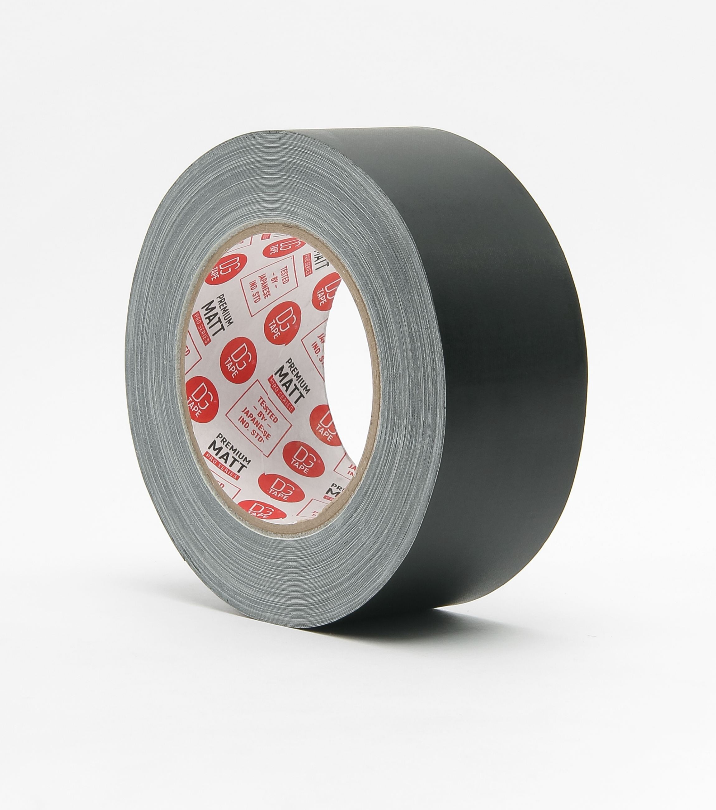 Strong Holding Power 2 inch x 30 ya - Black Hybrid Gaffer Tape + Duct Style Matte Surface 12 mil - Heavy Duty USA Brand DGTAPE | Outdoor UV Stable Resistance