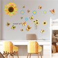 thumbnail image 2 of Etiqueta De La Pared Del Girasol 3D Etiqueta De La Pared Del Girasol Diy Autoadhesiva Decoración Etiqueta De La Pared Para El Dormitorio Sala De Estar Sala De Juegos Ventana Guardería Noticed HA015945-00, 2 of 6