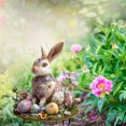 thumbnail image 5 of Bunny Decor Yard Decorations Outdoor Set of 1, Bunny Decorations for Home Garden Outdoor Statues, Easter Rabbit Figurines mom Gifts, 5 of 5