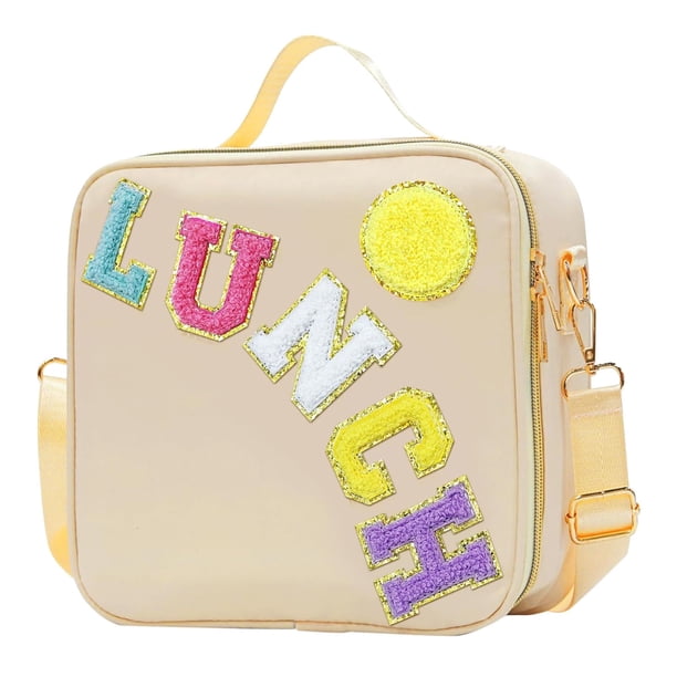 Bonita bolsa térmica para el almuerzo para niños, adolescentes, niñas y niños, con correas ajustables para el hombro. Bolsa para el almuerzo y el picnic.