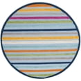 thumbnail image 1 of Rugs.com Aruba Outdoor Collection Rug – 5 Ft Round Blue Low-Pile Rug Perfect For Any Outdoor Space, Kitchens, Dining Rooms, 1 of 8