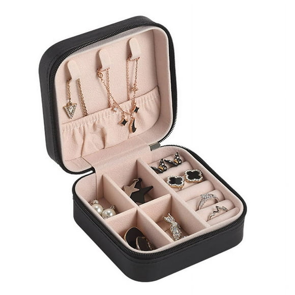 Estuche de viaje para guardar joyas BuyWeek DISEÑO revolucionario MATERIAL PU franela
