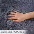 thumbnail image 2 of ZACOO Shag Rug Gray 5' x 8' Modern Indoor Plush Shaggy Area Rugs, Non-Slip Carpet Soft and Comfy Carpet Rugs, 2 of 5