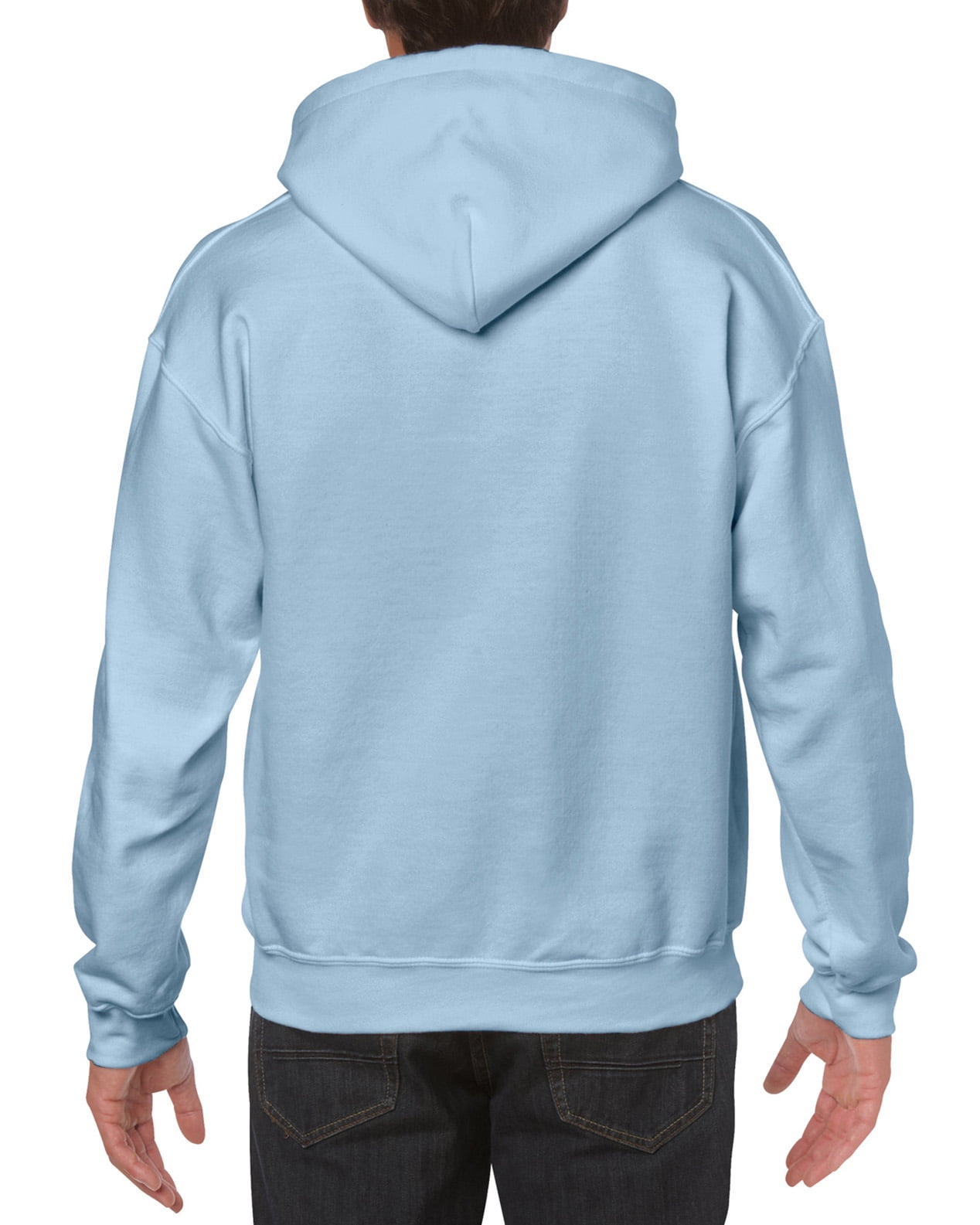 Gildan Men's Heavy Blend Hooded Sweatshirt – Heather Sport Royal, Large | Cozy Cotton-Polyester Pullover