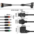 thumbnail image 2 of KSRplayer Cable RCA Componente 3 en 1 para PS2/PS3, Xbox 360 y Wii – Adaptador YPbPr HDTV/EDTV AV – 1.8 M (6 Ft), 2 of 7