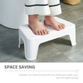 thumbnail image 2 of Minkissy 1Pcs Potty Step Stool White Plastic Simple Footstool for Bathroom, 2 of 8