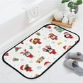 thumbnail image 4 of GZHJMY Bathroom Rugs Mats Non-Slip, Soft Microfiber Absorbent Bath Mats for Shower Bathtubs, Dog Portraits in Santa Hat Indoor Entrance Door Mats Bedroom Laundry 31”x20” Carpet Runner, 4 of 7