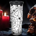 thumbnail image 6 of 30 oz Halloween Tumbler with Handle and Straw, White Spider Web Stainless Steel Vacuum Insulated Travel Coffee Mug Cup Water Bottle, Halloween Decor Stuff Gifts for Women, 6 of 6