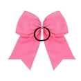 thumbnail image 4 of Yoyauz 8" Plus Cheerleader Bow Girl Hair Ornament with Ponytail Stand Bow Cheerleader Soft Football Competition Sports, 4 of 8