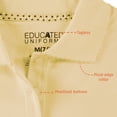 thumbnail image 4 of Educated Uniforms Girls 2T-20 Short Sleeve Pique Polo Shirt(Yellow 2T), 4 of 5