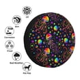 thumbnail image 4 of Fotbe Rainbow Jellyfishes Funda de Llanta de Repuesto con Estampado, Engrosada, Ajuste Universal para Jeep, Remolque, RV, SUV, Camión-14 inch, 4 of 6