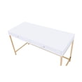 thumbnail image 5 of Writing Desk with Gold Electroplated Base and Drawers / Lasts for Years, 5 of 5