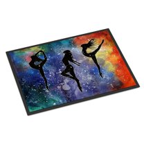 Carolines Treasures BB5372MAT Dancers Door Mat Indoor Rug or Outdoor Welcome Mat 18x27 Doormat  27"L x 18"W multicolor