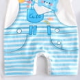 thumbnail image 3 of Sopiago Baby Rompers Boy Newborn Unisex-Baby Sleeveless and Short-Sleeve Romper Baby Clothes Boys Light Blue,0-3 Months, 3 of 4