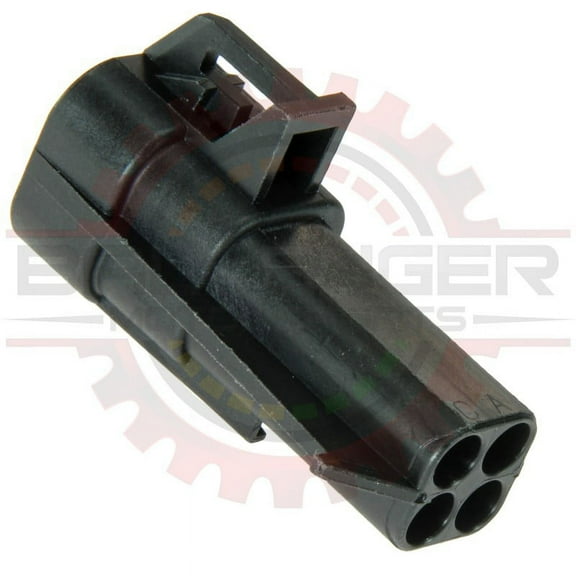 Ballenger Motorsports - 4 Way Square Metripack 150 Female O2 Connector Pigtail, Black