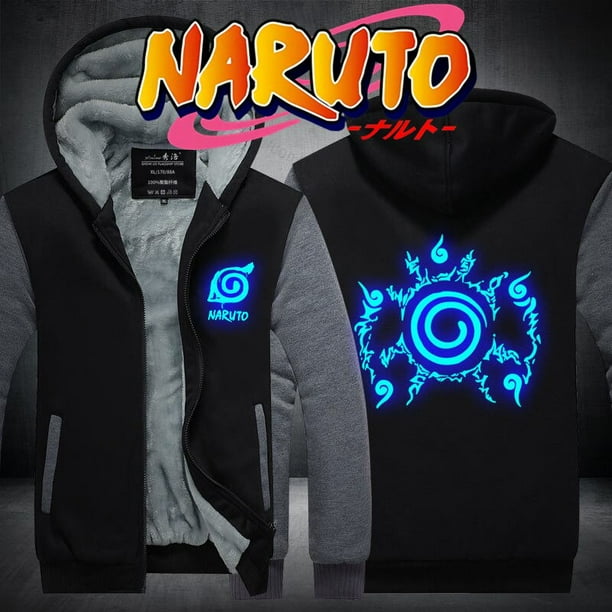 Uchiha Itachi Sasuke Sharingan Naruto Akatsuki Luminous Sweatshirts Hoodies Men Outerwear Coat Oversized Hooded Thick Jacket4XL Gao Jinjia LED