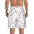 thumbnail image 3 of Naloa Alpacas and Hearts Men's Beach Shorts, Surfing shorts, Swim trunks, Quick Dry Swim Trunks for Surfing Beach Fun - X-Large, 3 of 9