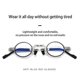 thumbnail image 4 of Gafas de lectura antiazules plegables sin tornillos de material de titanio ultraligero para hombre, talla 13, 4 of 4
