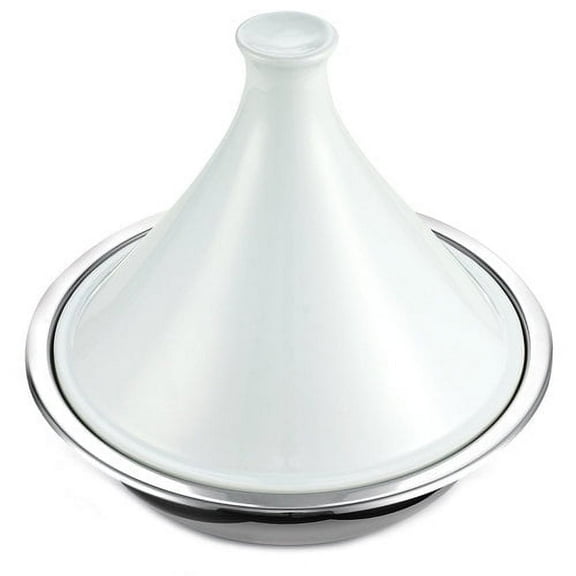 Cooks Standard 4.5 Quart Multi-Ply Clad Stainless Steel Tagine with Extra Glass Lid