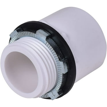 Oatey 34088 Water Heater Pan PVC Adapter, 1-Inch, White