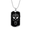 Military Chain (Gold), variant on Calavera Mexican Sugar Skull 55 Dog Tag Necklace Stainless Steel 24" Chain Silver Tone or Gold Tone