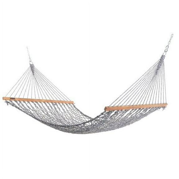 DURACORD® Small Rope Hammock - Navy Oatmeal Heirloom Tweed