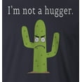 thumbnail image 2 of 9 Crowns Tees Men's "I'm not a hugger" T-shirt (Large, Unisex Navy), 2 of 3