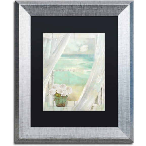 Trademark Fine Art "Summer Me II" Canvas Art by Color Bakery Black Matte, Silver Frame