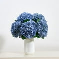 thumbnail image 4 of 8Pcs Dusty Blue Fake Flowers Silk Hydrangea Artificial Flowers Bouquets Faux Hydrangea Stems for Home Table Centerpieces Wedding Party Decoration, 4 of 14