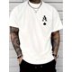 thumbnail image 1 of A summer cotton printed men's T-shirt casual short sleeved, classic style - perfect for outdoor activities with exquisite pattern printing, round neck high street pure cotton short sleeved T-shirt, 1 of 4