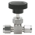 thumbnail image 4 of Válvula de aguja para agua, válvula de acero inoxidable 304, válvula de agua de control de flujo inoxidable, válvula de aguja ultra sensible, 4 of 10